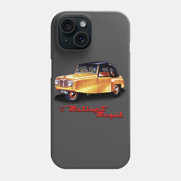 The Legendary Reliant Regal Vintage Car by MotorManiac Phone Case by MotorManiac