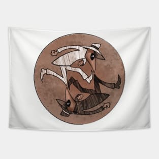 Spy vs Spy Yin and Yang Tapestry