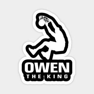 Owen Custom Player Basketball Your Name The King Magnet