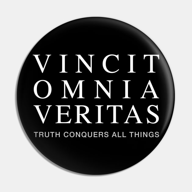 Latin Inspirational Quote: Vincit Omnia Veritas (Truth Conquers All Things) Pin by Elvdant