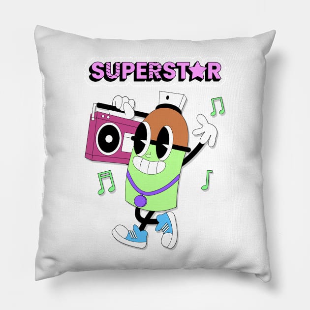 hip hop superstar Pillow by khider