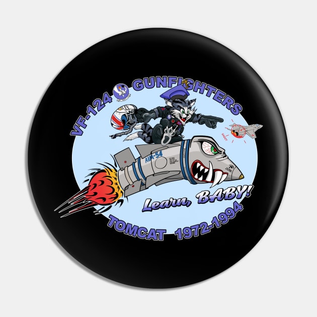 VF-124 Gunfighters Nose Art Variation Pin by MBK