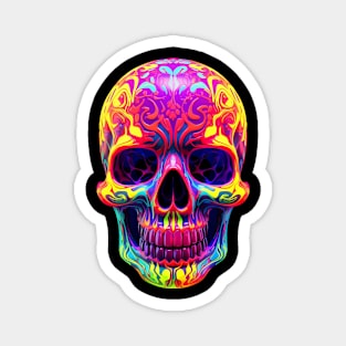 Trippy Sugar Skull Magnet