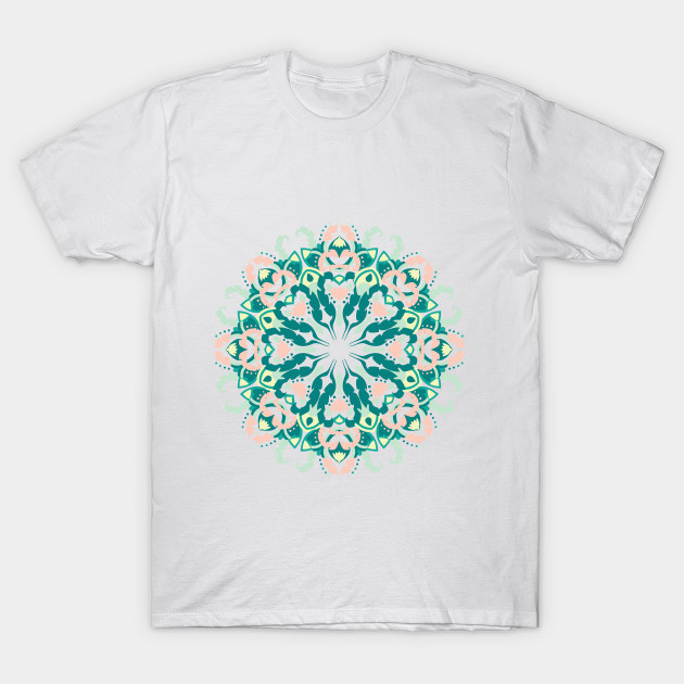 Snowflake Kaleidoscope Kids Print Graphic Tee Short Sleeve T-Shirt