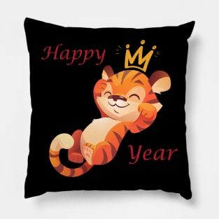 Happy Tiger year Chinese New year's Gift for Men and Women and families Pillow