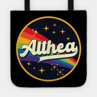 Althea // Rainbow In Space Vintage Style Tote
