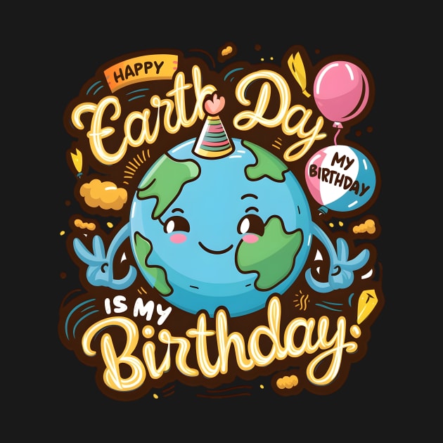 Happy Earth Day Is My Birthday Good For Lover Earth Day 2024 by Pikalaolamotor