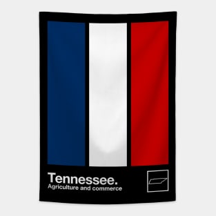 Tennessee State Flag // Original Minimalist Artwork Poster Design Tapestry
