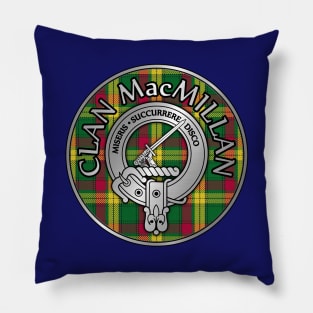 Clan MacMillan Crest & Tartan Pillow