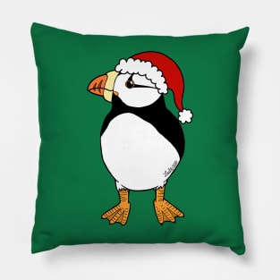 Christmas Puffin Pillow