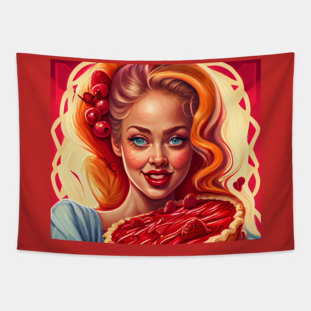 She's my Cherry pie Tapestry by The Bark Side