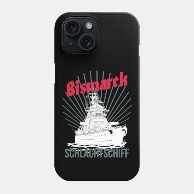 German battleship Bismarck Phone Case by FAawRay