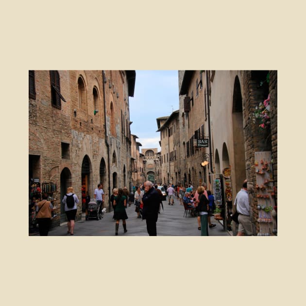 Streets of San Gimignano, Tuscany by Violaman