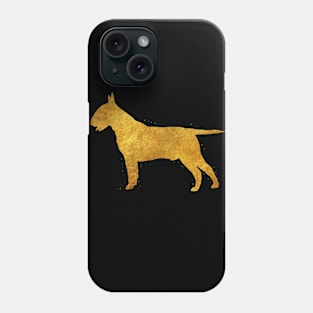 Bull Terrier golden art Phone Case