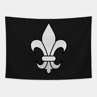 fleur de lis (silver) Tapestry