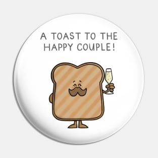 Toast to the Happy Couple Pin