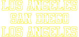 Los Angeles San Diego Los Angeles Football Magnet