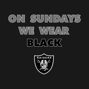 Raiders "On Sundays We Wear Black" T-Shirt