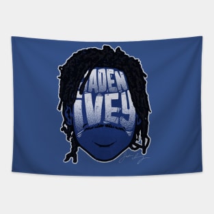 Jaden Ivey Detroit Player Silhouette Tapestry