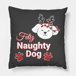 Feliz Naughty Dog Pillow