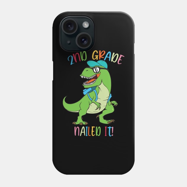 Dinosaur 2ND GRADE Nailed It Graduation Kids Phone Case by sevalyilmazardal