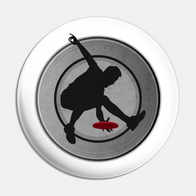 Ultimate Frisbee Catch Pin by CTShirts