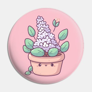 Cute Purple Hyacinth in a Pot | Kawaii House Plant Design for Plant Lovers Pin