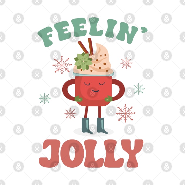 Feeling Jolly Christmas Colorful Text by i am Cuta