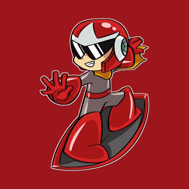 Shield Surfing Protoman by LegoNinjaBilbo