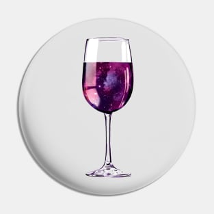 Wine Lover Galaxy Glass Pin