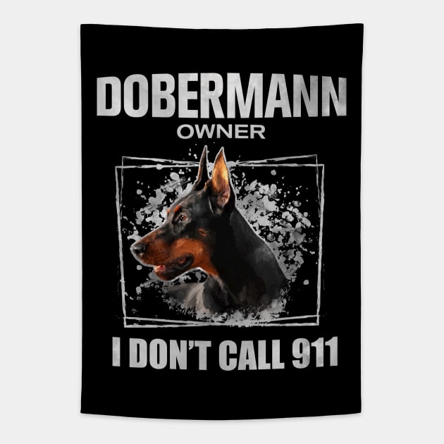 Doberman Pinscher - Dobermann Tapestry by Nartissima