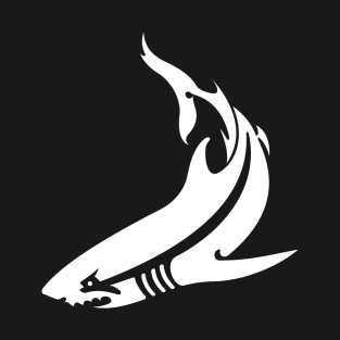 White shark silhouette T-Shirt