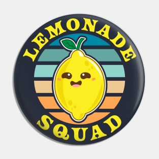 Lemonade Squad - Funny Lemonade Stand Summer Pin