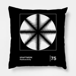 Radioactivity  / Minimalist Style Graphic Design Pillow