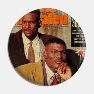 Stacey Augmon and Larry Johnson - Dressed For Succes, 1990 Pin