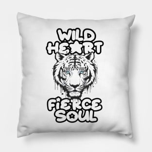 Wild Heart Fierce Soul Pillow