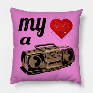 My hearts a stereo gym class heroes Pillow