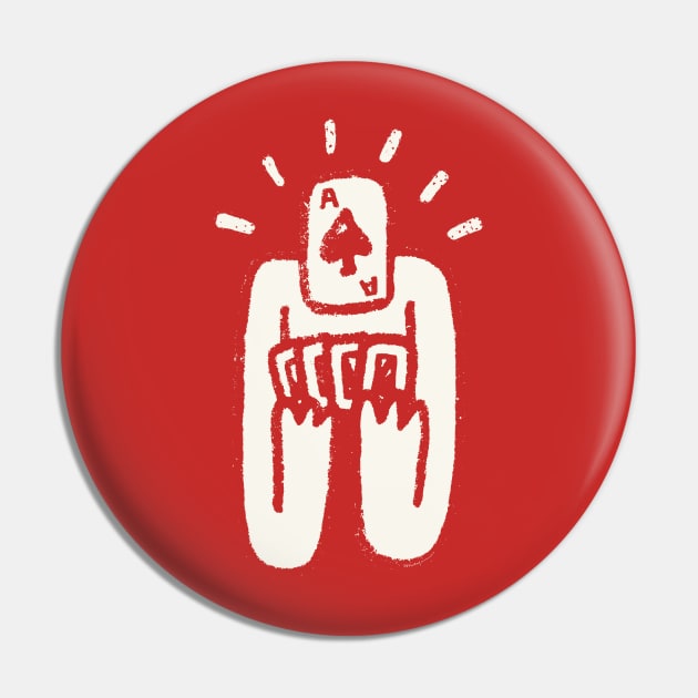 Poker Face Pin by Walmazan