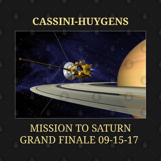 Cassini Grand Finale Huygens Space Saturn Shirt by stearman
