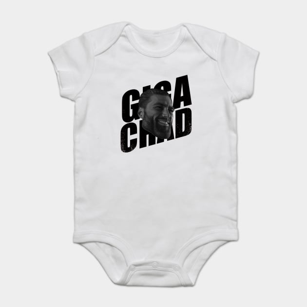 Average Sigma Male GigaChad Meme Baby Bodysuit
