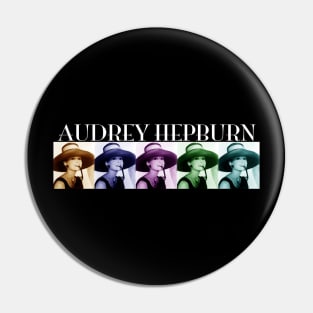 Audrey Hepburn style icon in WHITE Pin