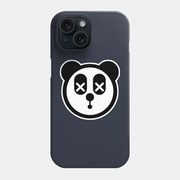 Dead-tired Panda Sticker Phone Case by CrimsonsDesign