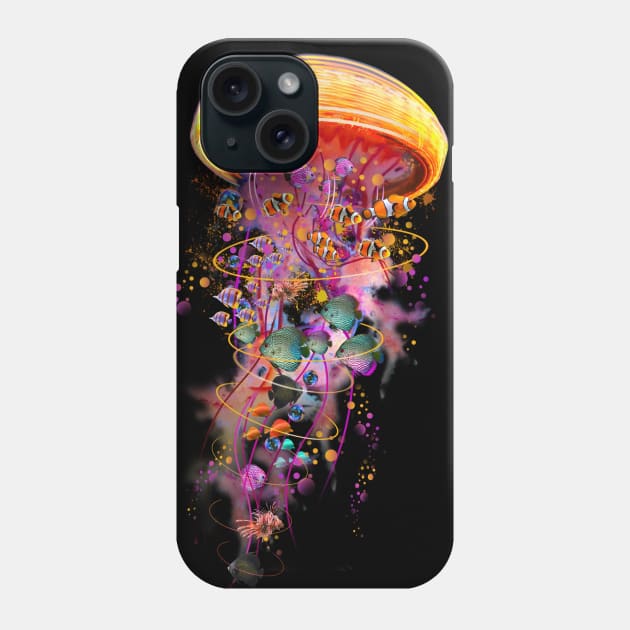 Jellyfish World Phone Case by DavidLoblaw