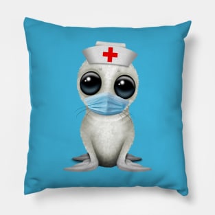 Cute Baby Harp Seal Nurse Pillow