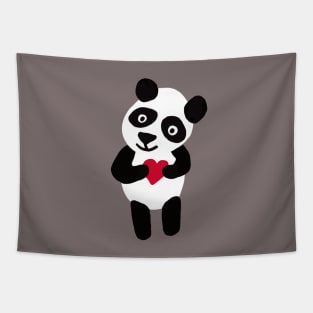 Panda bear cute wildlife animal Tapestry