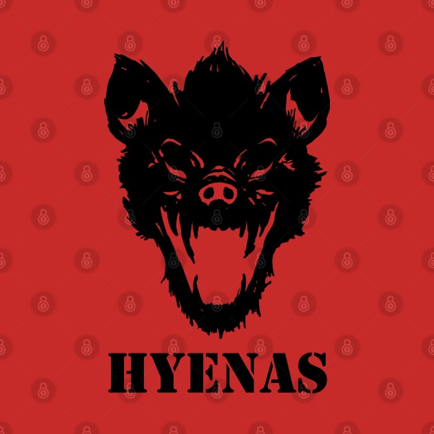 Hyenas (black) by cabinboy100