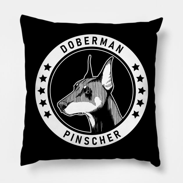 Doberman Pinscher Fan Gift Pillow by millersye