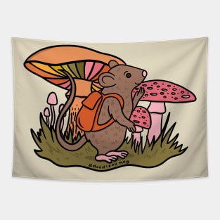 Rat With Backpack Tapestry