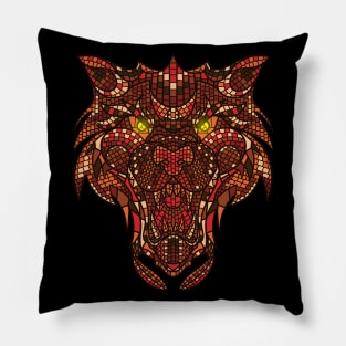 Wolf Mosaic 2 Pillow