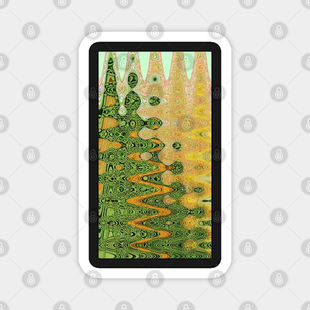 Abstract Christmas Trees II Magnet by ninasilver